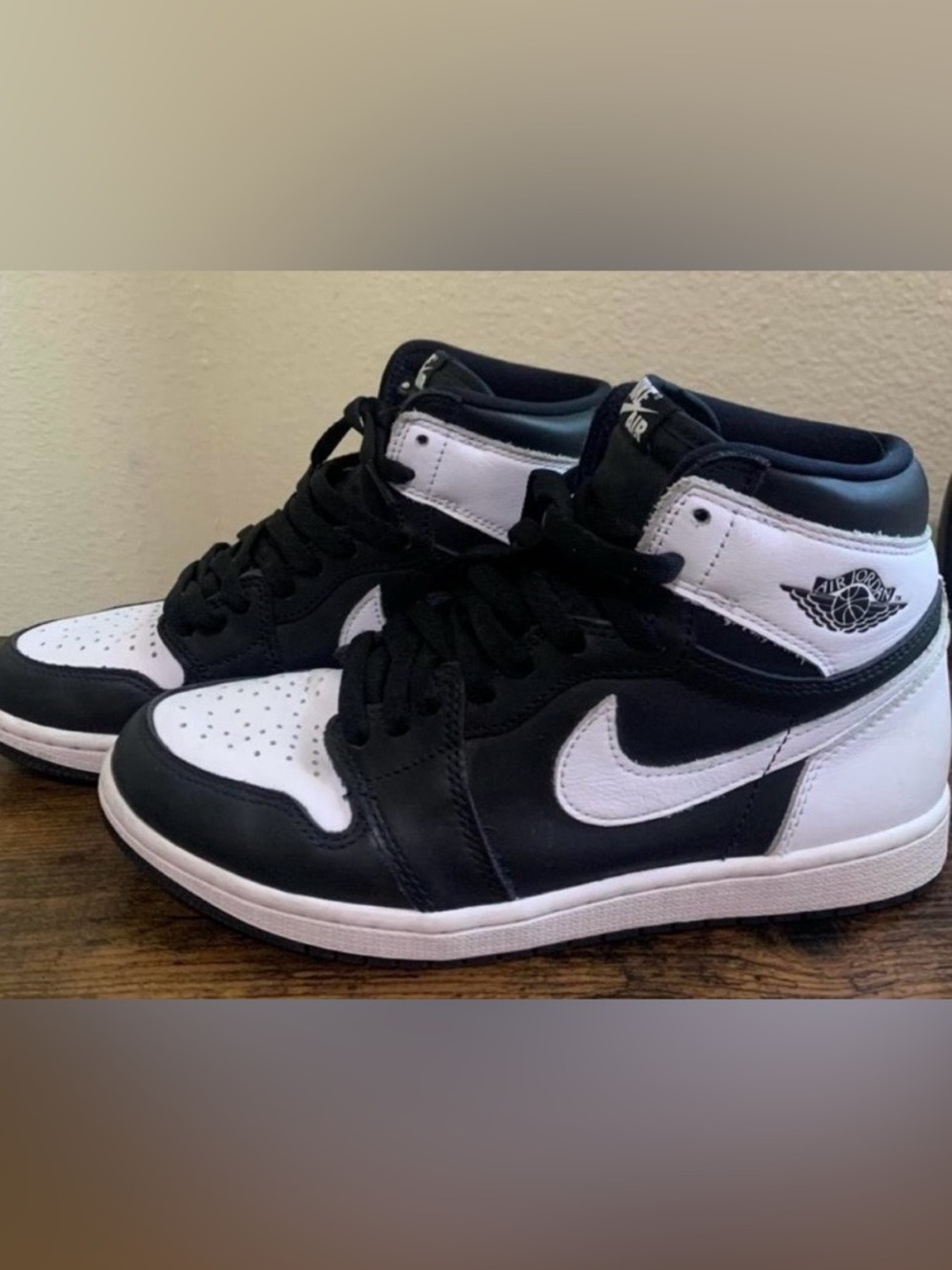 Nike Jordan 1 Retro High OG Black and White High-Top Sneakers